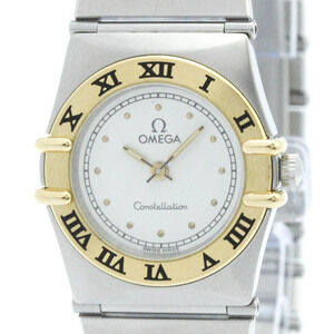 OMEGA Constellation 18K Gold Steel Ladies Watch 795.1080 Polished